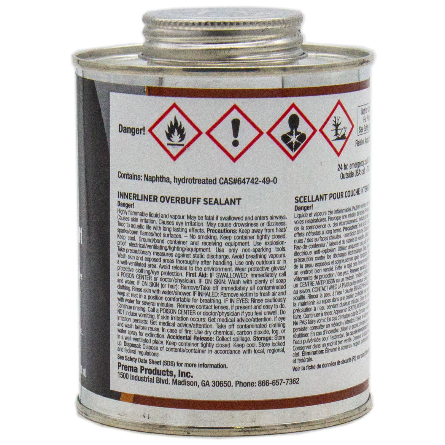 Prema PLOS-16 Innerliner Overbuff Sealer In Screw-Top Can 16oz.