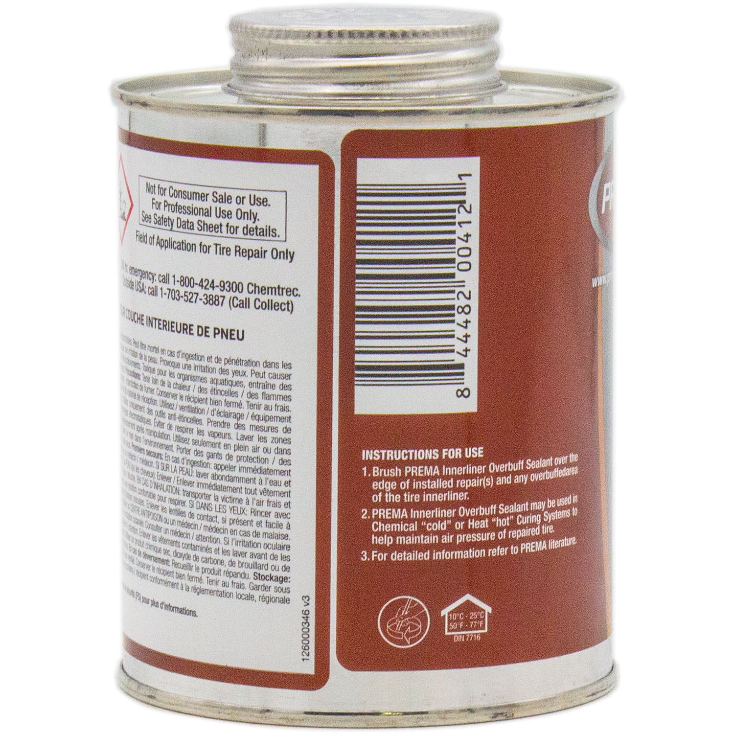 Prema PLOS-16 Innerliner Overbuff Sealer In Screw-Top Can 16oz.