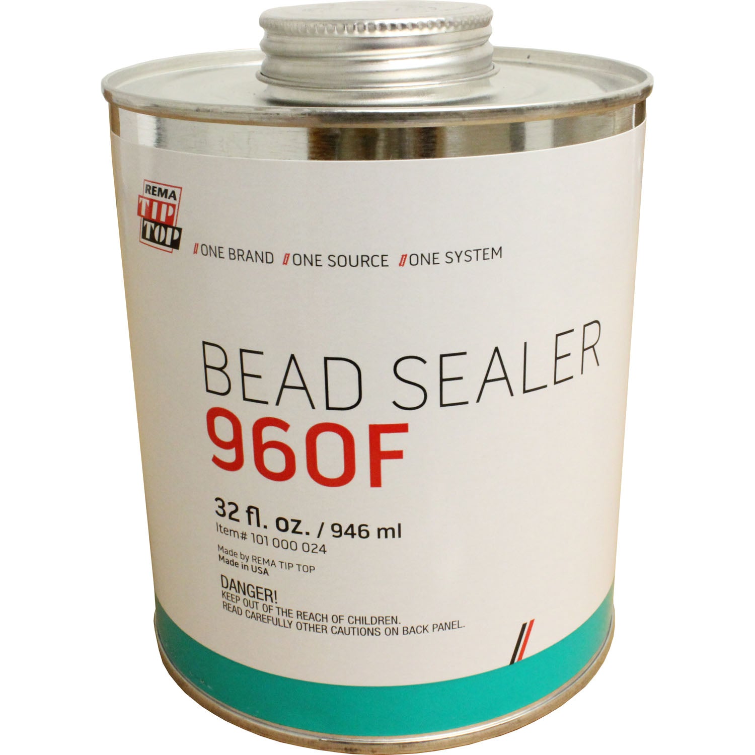 Rema Tip Top 960F Tire Bead Sealer with Brush Top - 32fl.oz / 946ml