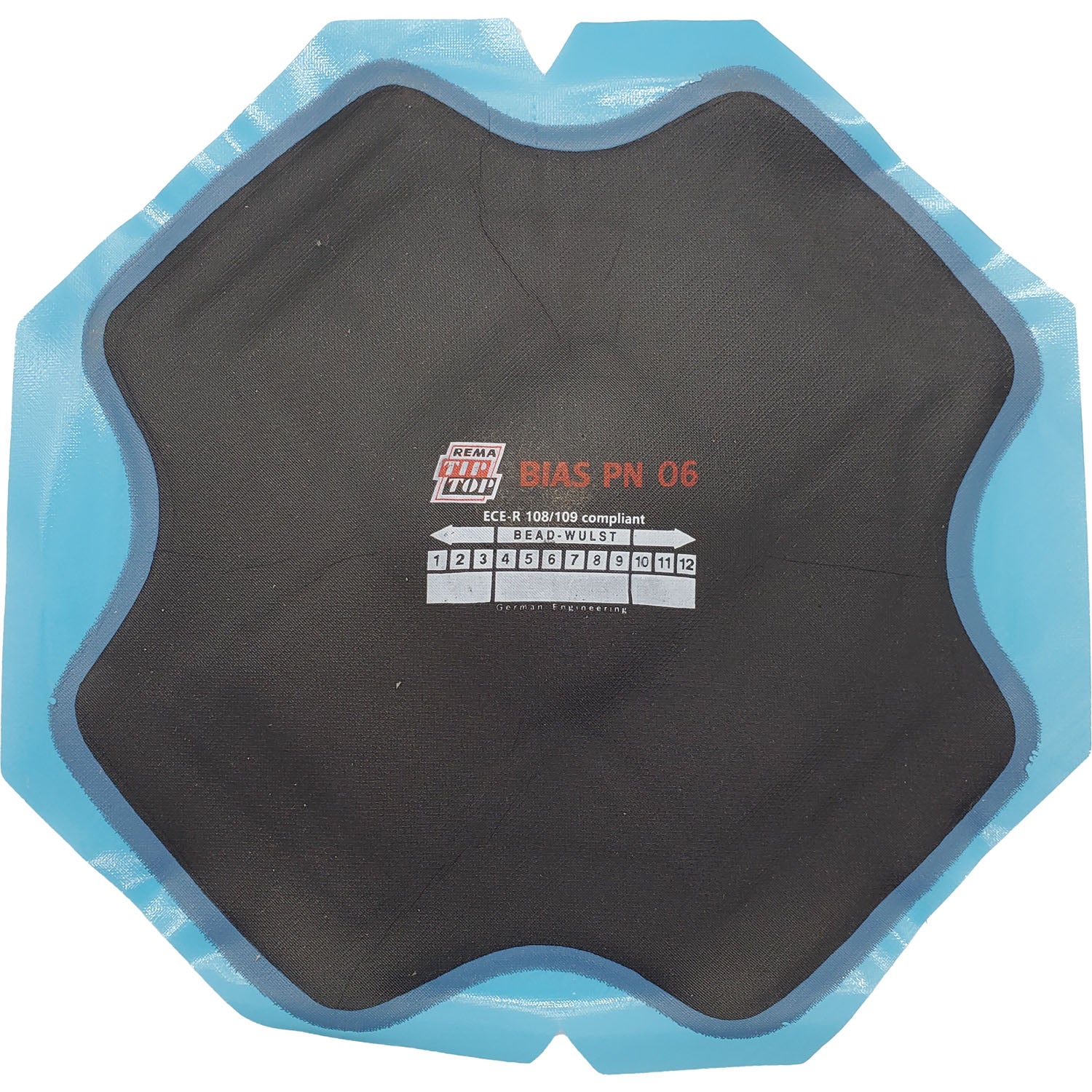 REMA TIP TOP PN-6 Square Bias Ply Tire Repair Patch 9-1/4" 6ply - Box of 10