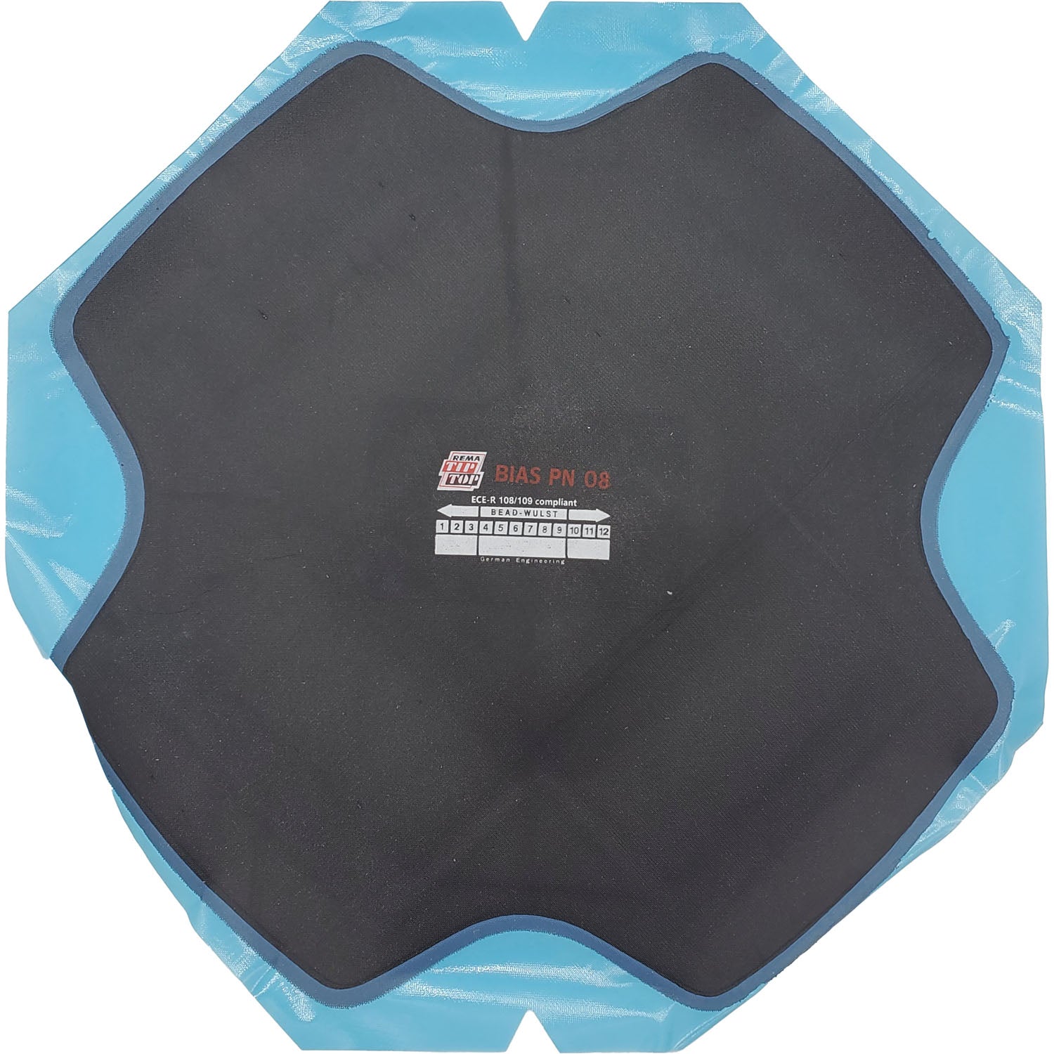 REMA TIP TOP PN-8 Square Bias Ply Tire Repair Patch 13-1/2" 6ply - Box of 5