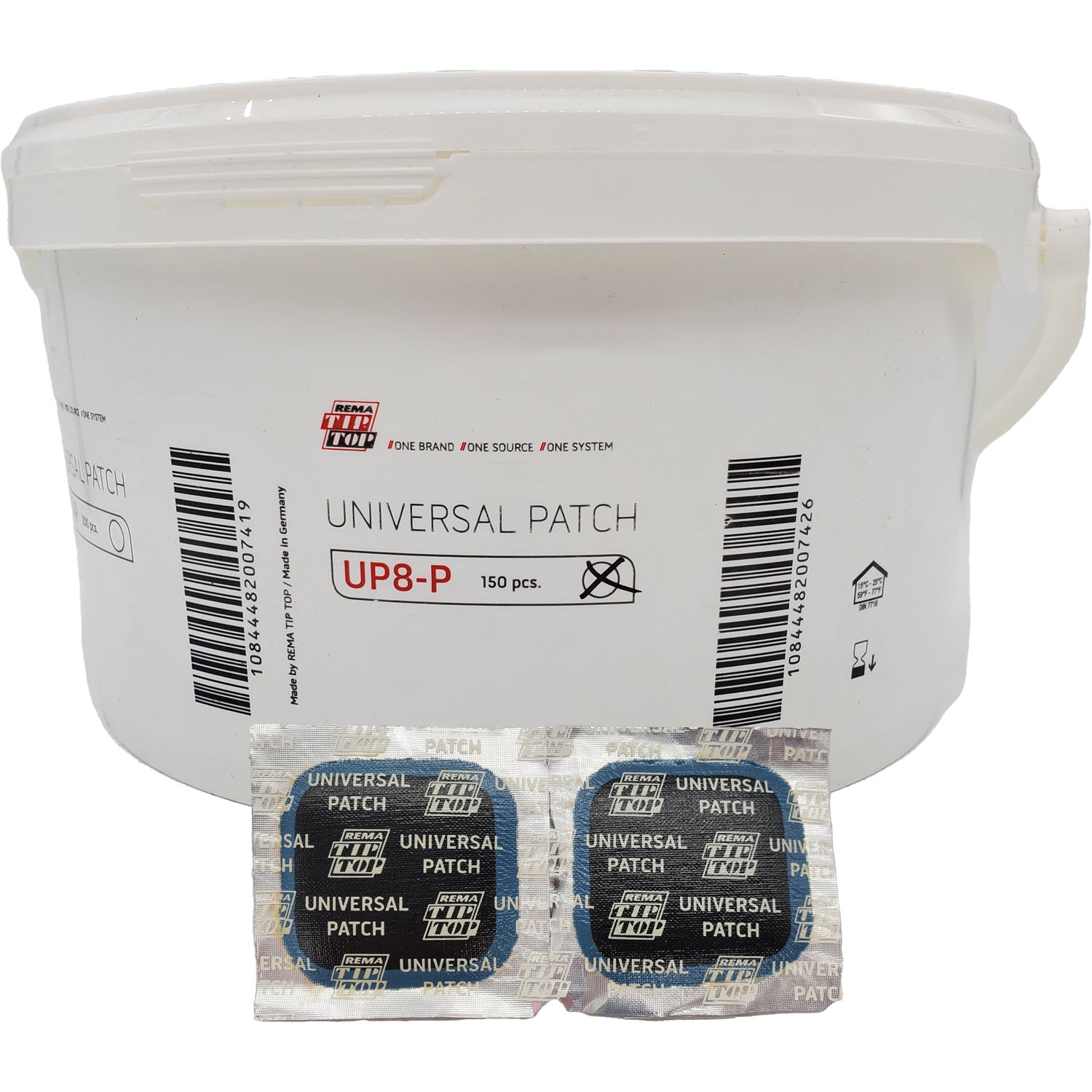 REMA TIP TOP UP8-P Universal Tire Repair Patch 2-3/16" - Pail of 150