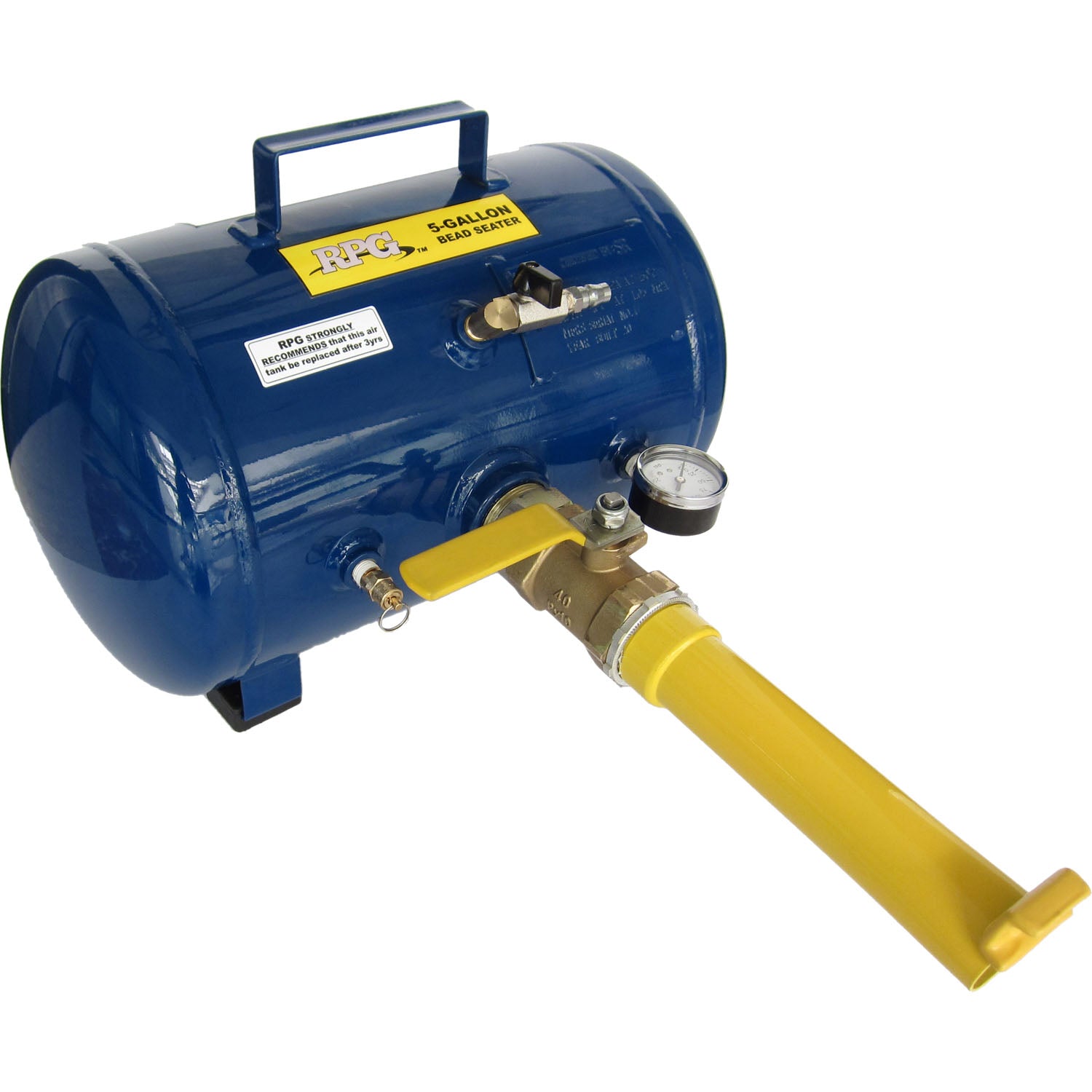 RPG 5 Gallon Steel Tank Tire Bead Seater for ATV, Passenger and Truck Tires