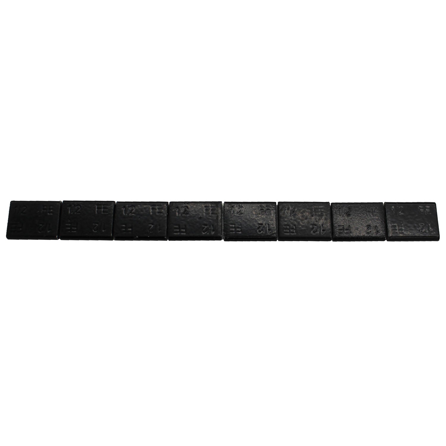 Perfect Equipment 300224FEBLK Steel Adhesive Tape Weight Black 0.50oz 28 Strips