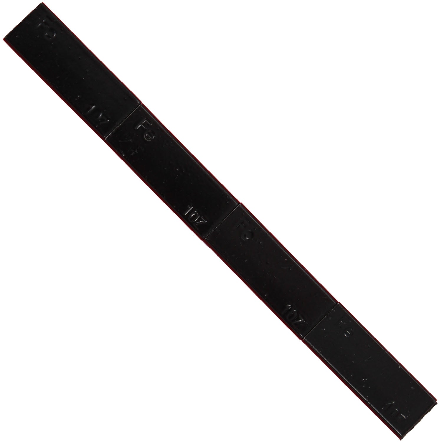 Ascot 484-10301 Black Steel Adhesive Wheel Weight 1 oz. - Box of 36 Strips