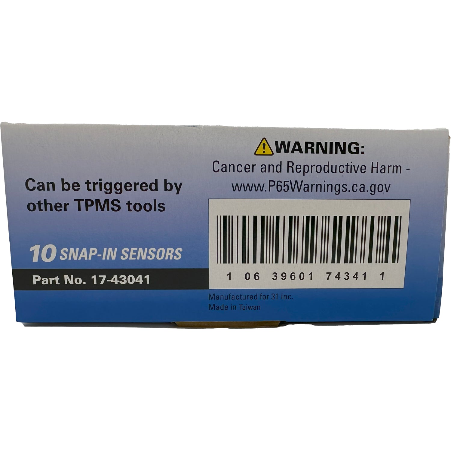 Xtra-Seal 17-43041 Programmable Multi-Frequency TPMS Snap in Sensor Pack of 10