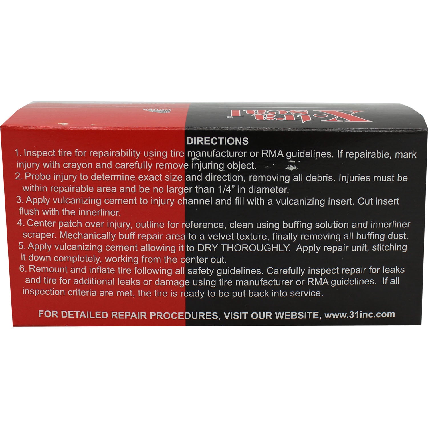 Xtra Seal 11-311 2-1/4" Medium Square Universal Tire Repair Patch Box of 50