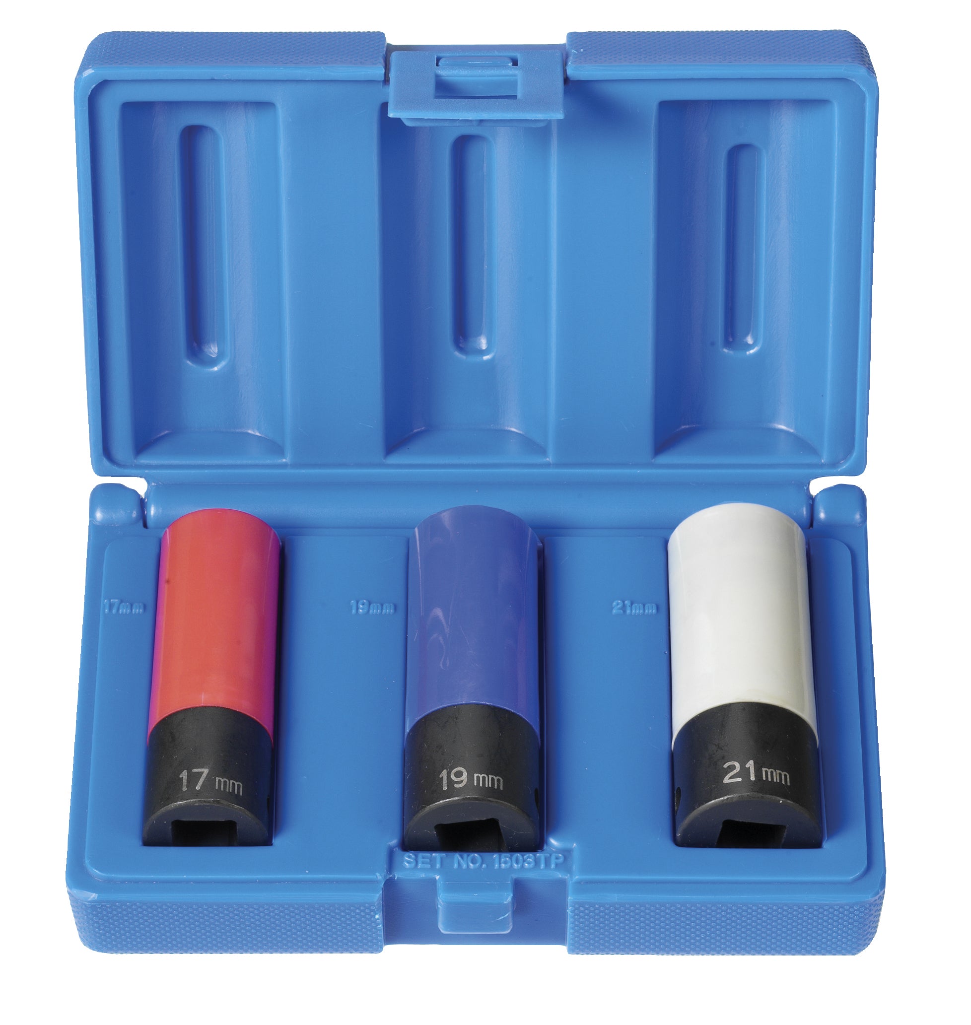 Grey Pneumatic 1503TP 1/2" Drive Extra Thin Wall Metric Deep Impact Set 3 Piece