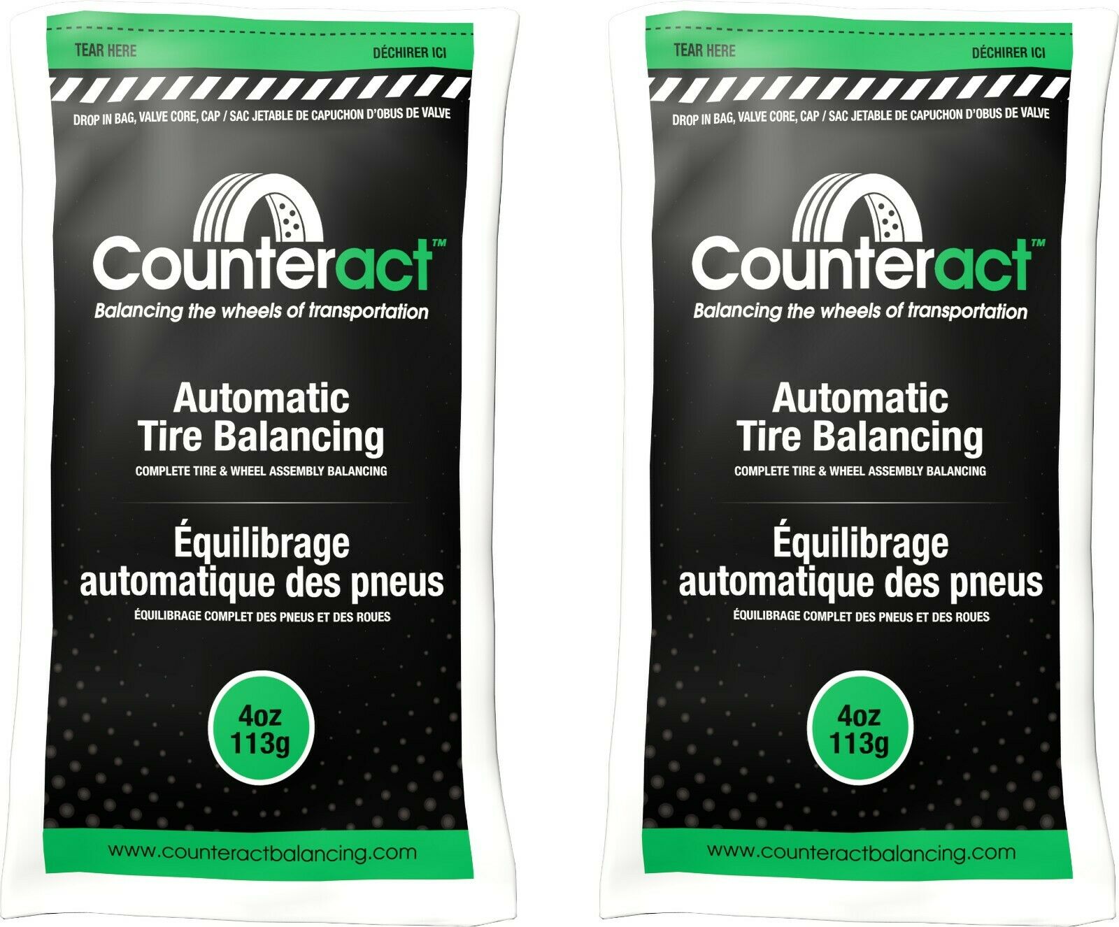 Counteract 040BNB Tire Balancing Beads 4 oz (2 Bags)