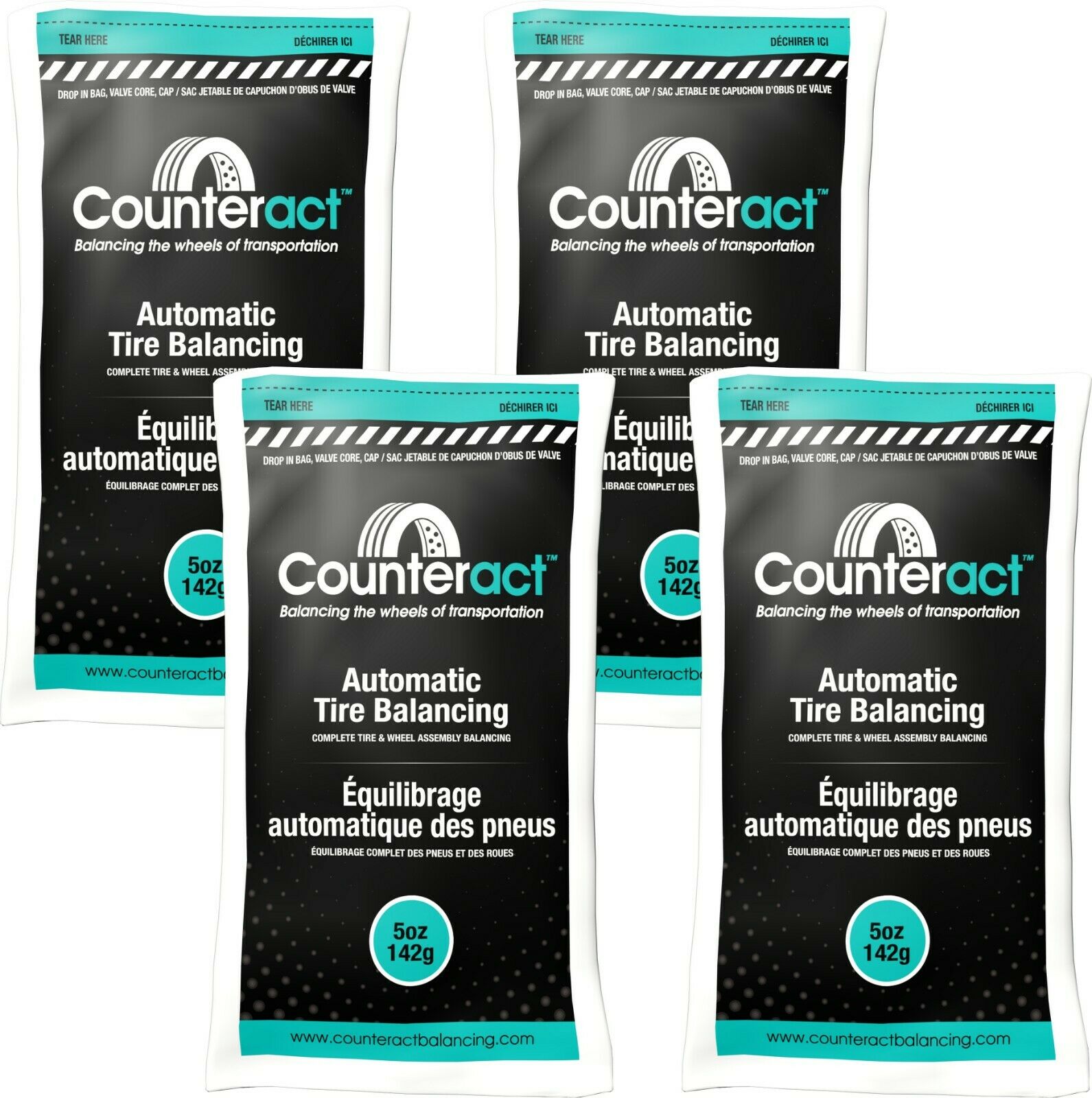 Counteract 050BNB Tire Balancing Beads 5 oz (4 Bags)