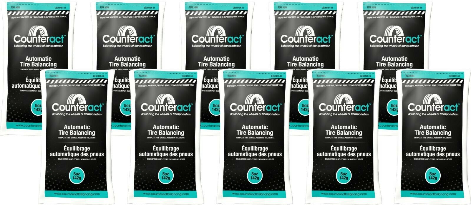 Counteract 050BNB Tire Balancing Beads 5 oz (10 Bags)