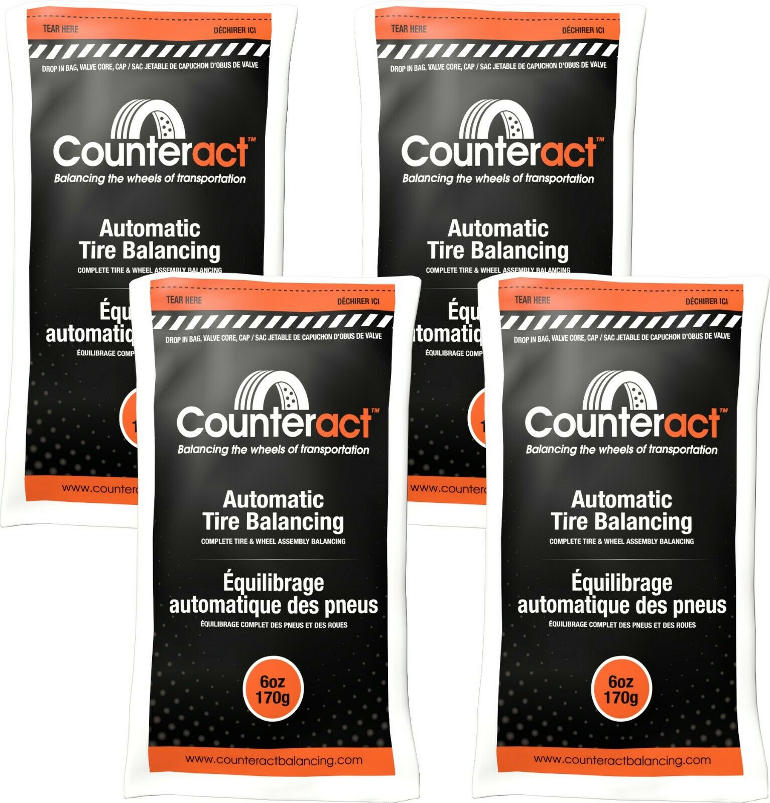 Counteract 060BNB Tire Balancing Beads 6 oz (4 Bags)