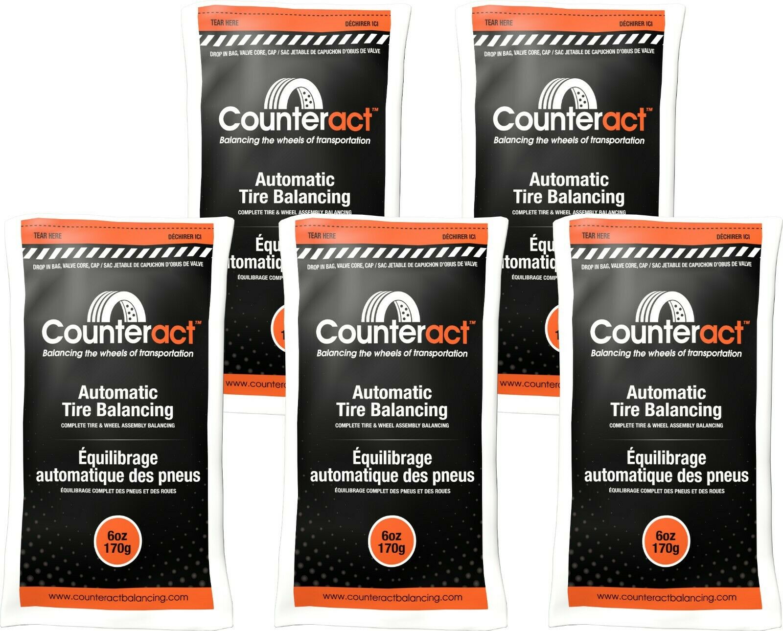 Counteract 060BNB Tire Balancing Beads 6 oz (5 Bags)