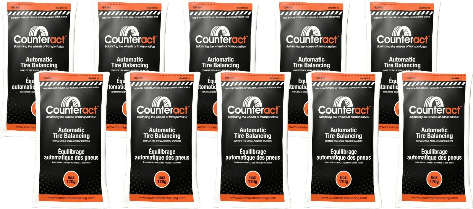 Counteract 060BNB Tire Balancing Beads 6 oz (10 Bags)