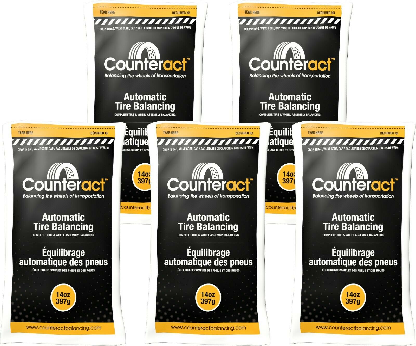 Counteract 140BNB Tire Balancing Beads 14 oz (5 Bags)