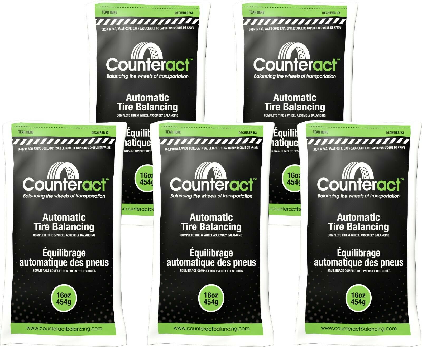 Counteract 160BNB Tire Balancing Beads 16 oz (5 Bags)