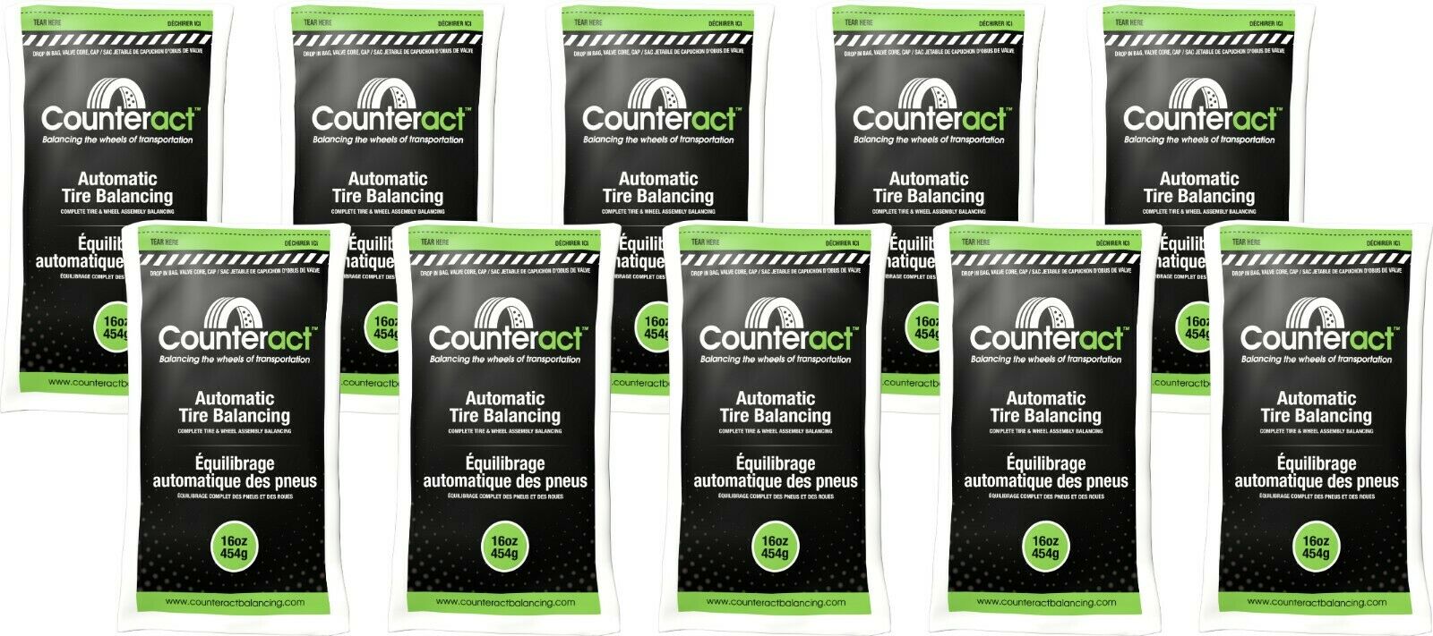 Counteract 160BNB Tire Balancing Beads 16 oz (1 Case/28 Bags)