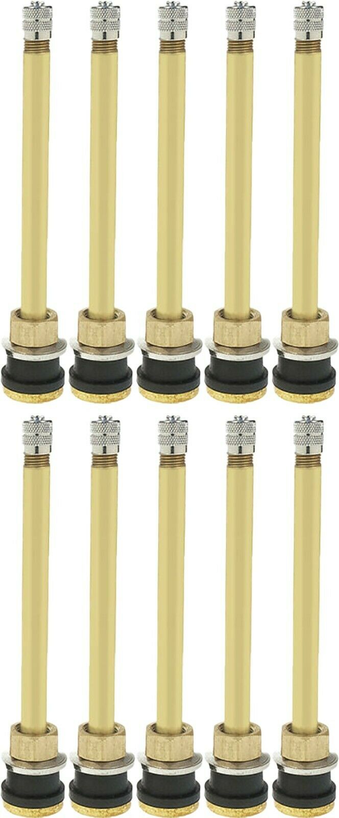 Dill TR574 5" Brass Clamp-in Tubeless Truck Valve Stem (.625) Pack of 10