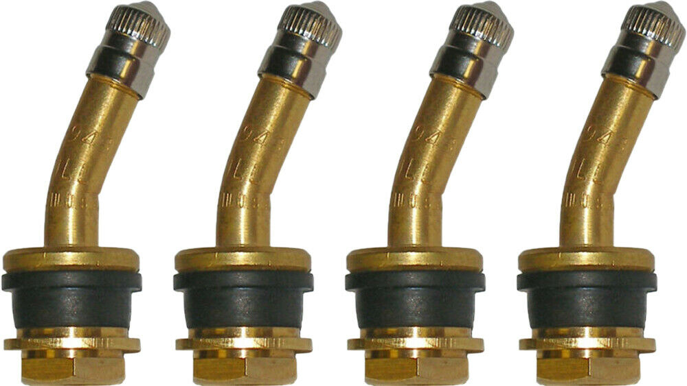 Dill VS-943 1-1/2" Brass Truck Valve Stem with 21° Bend Pack of 4