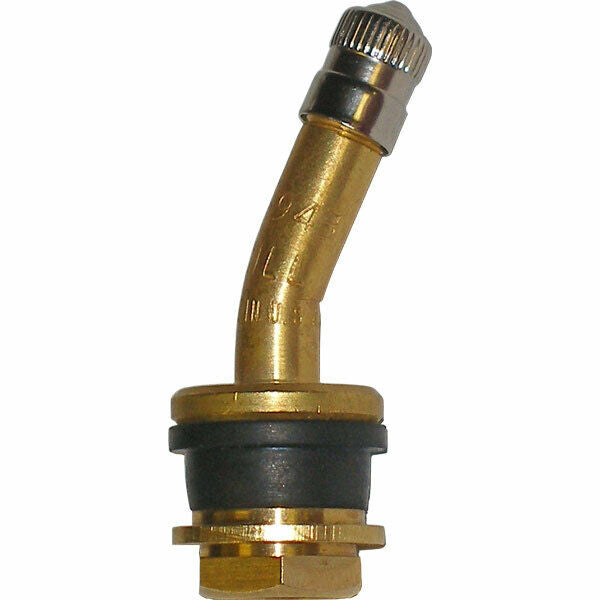 Dill VS-943 1-1/2" Brass Truck Valve Stem with 21° Bend Pack of 25
