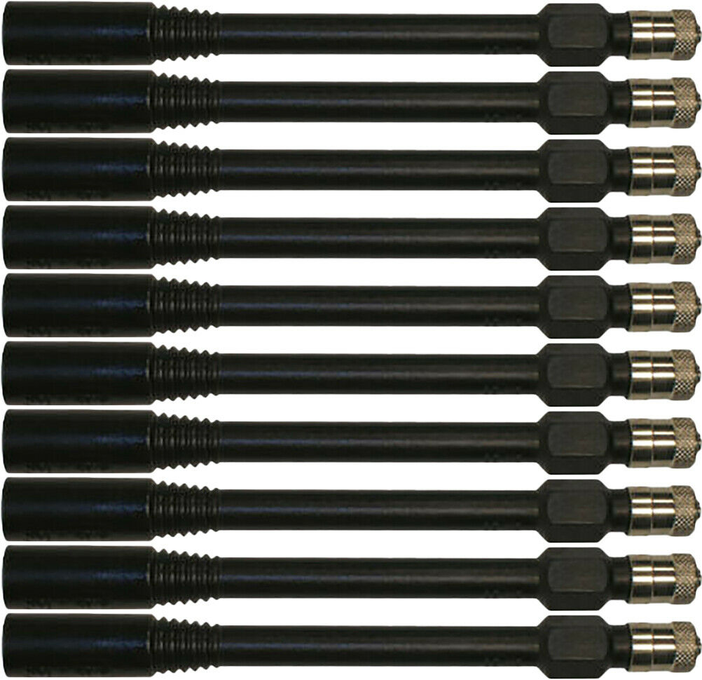 Haltec HE-351 3.82" Black Polymer Plastic Valve Extension Pack of 10