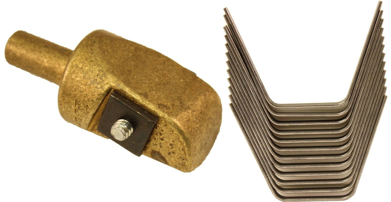 Ideal Tire Groover Regroover #12 3/4" Brass Head and 12 #12 Square Blades