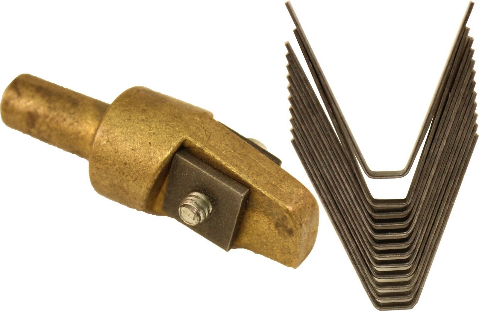 Ideal Tire Groover Regroover #5 9/32" Brass Head and 12 #5 Square Blades