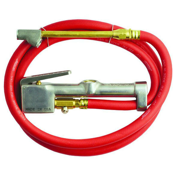Milton 501 Window Inflator Gauge 10-160 PSI 5' Hose Dual Head Straight Air Chuck