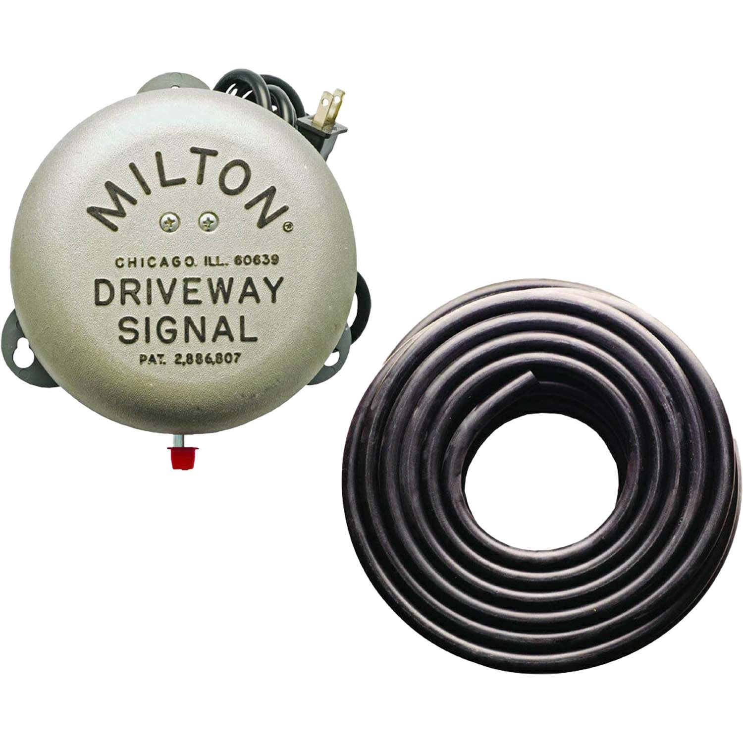 Milton 805 Service Station Driveway Signal Bell and 50' 3/8" Signal Bell Hose