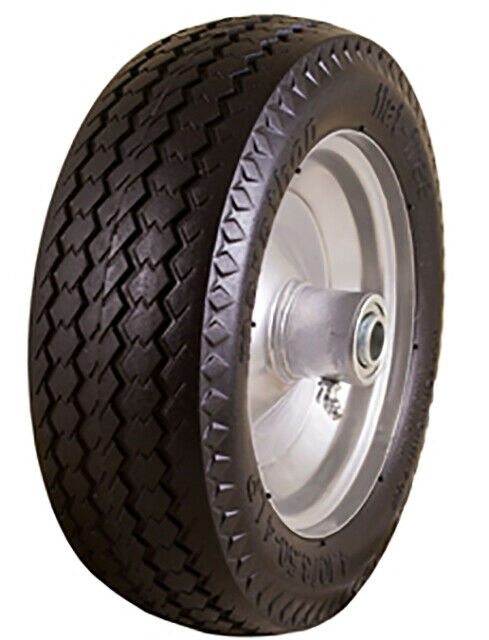 Marathon 30031 Flat Free Sawtooth All Purpose Utility Tire on Rim 4.10/3.50-4