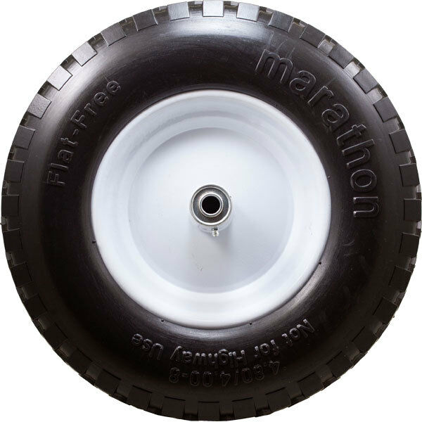 Marathon 00047P Flat Free knobby Utility Wheelbarrow Tire 4.80/4.00-8 Pack of 2