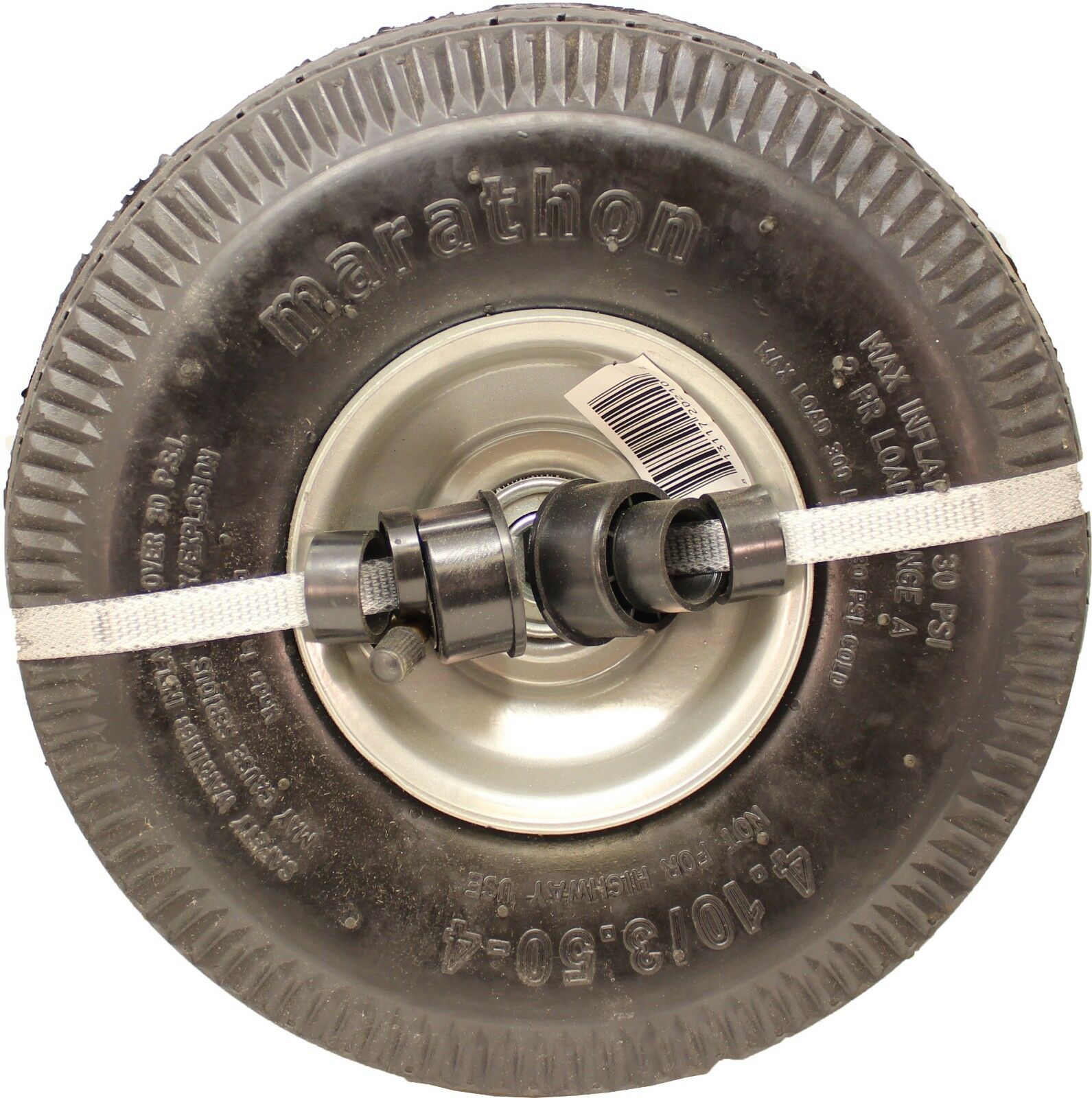 Marathon 20210 Pneumatic Air Universal Fit All Purpose Utility Tire 4.10/3.50-4