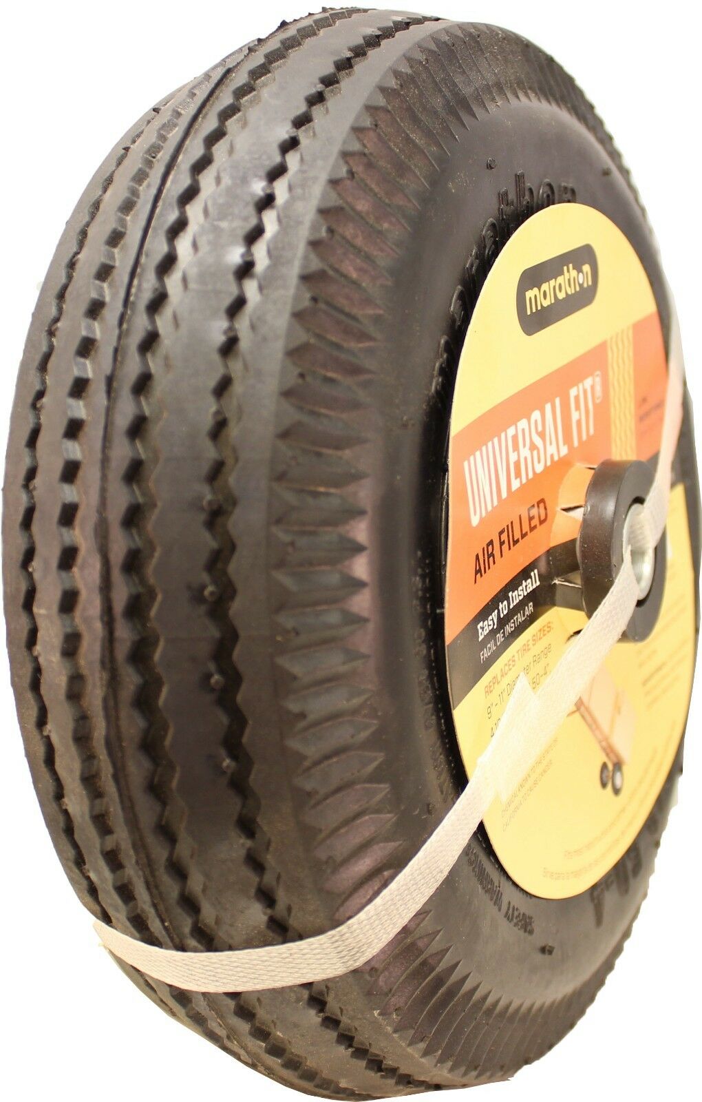 Marathon 20210 Pneumatic Air Universal Fit All Purpose Utility Tire 4.10/3.50-4