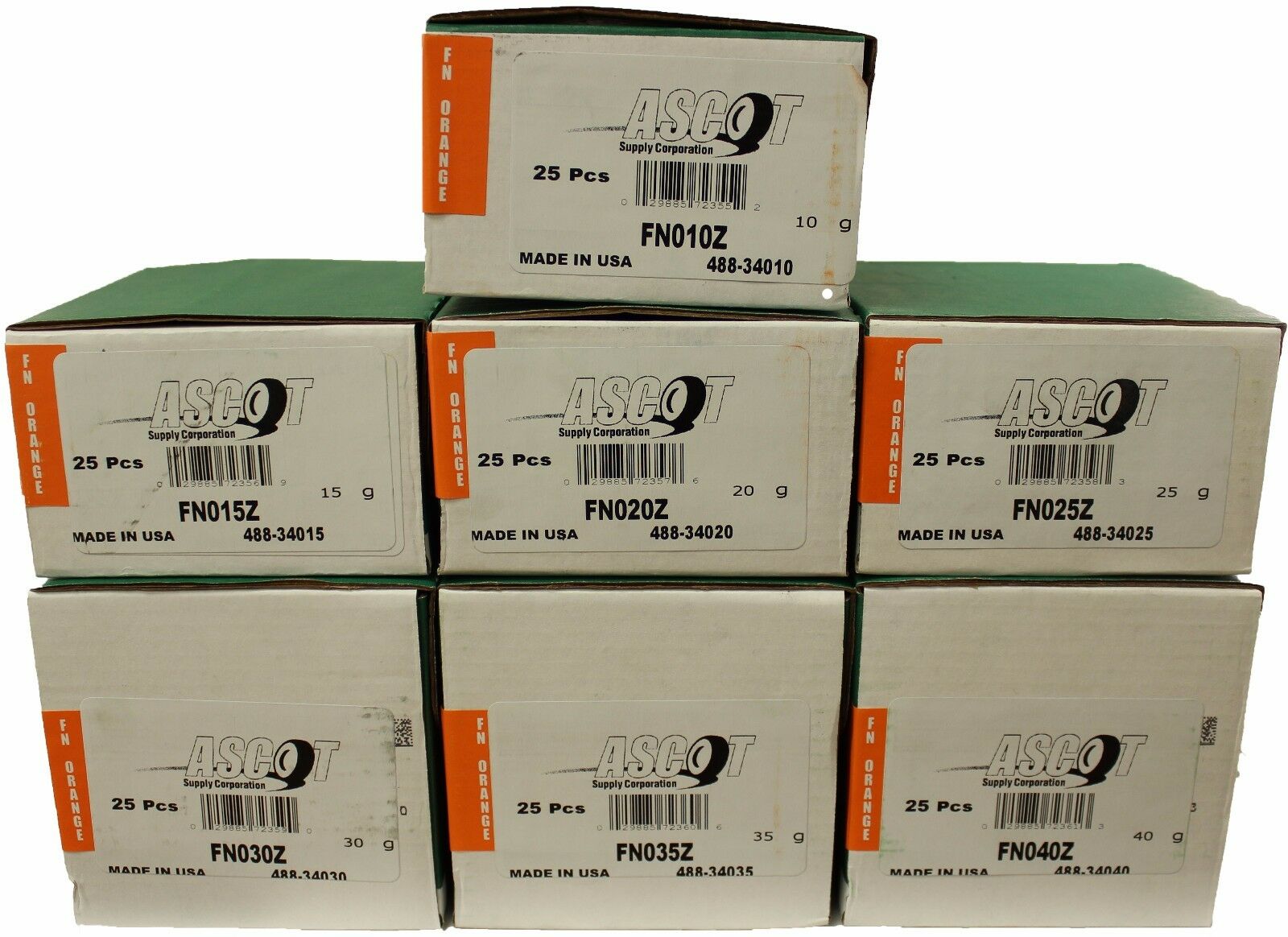 Perfect Equipment FN Coated Zinc Wheel Weight Bundle 10gm - 40gm (7 Items)