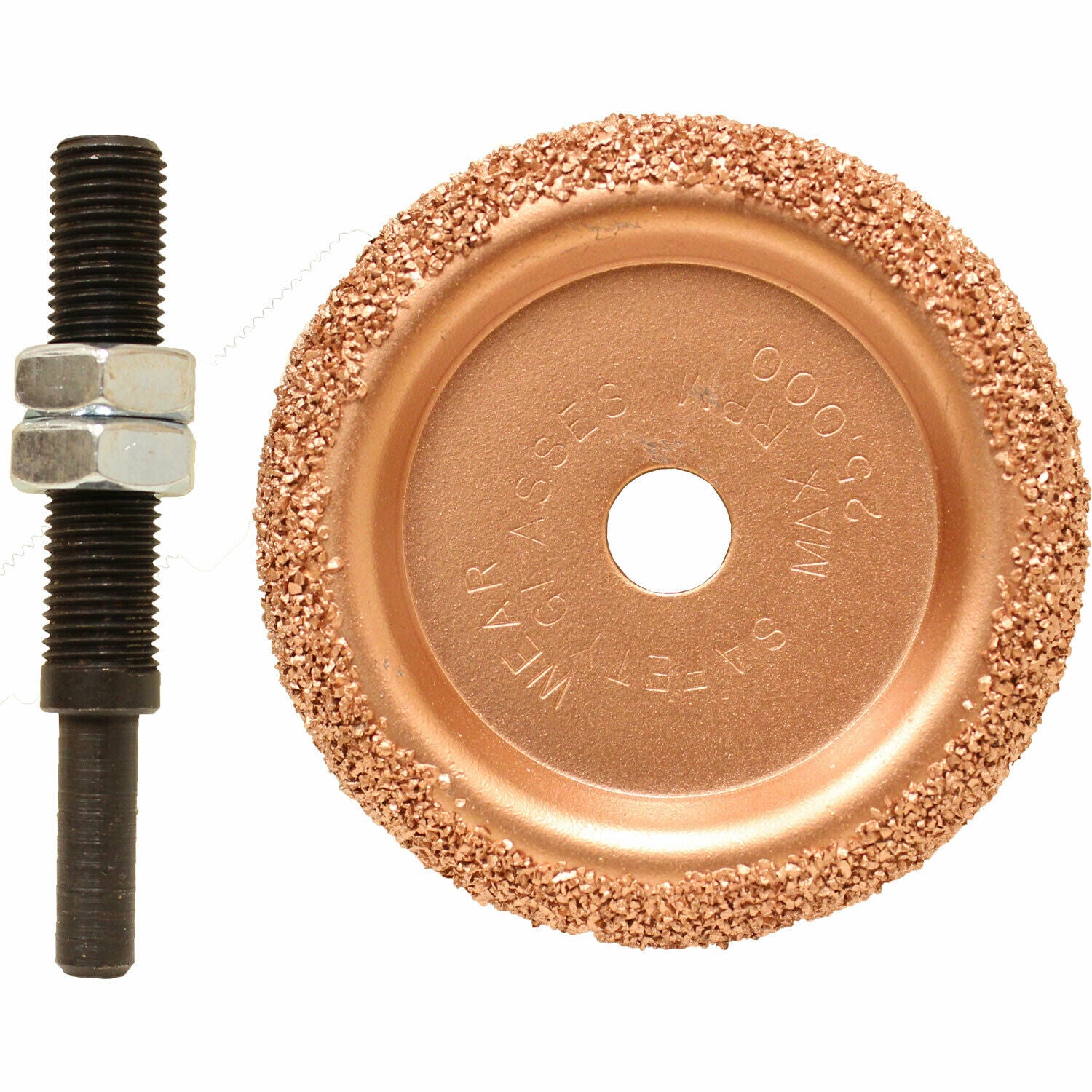 REMA TIP TOP Tire Buffing 2-1/2" Carbide Wheel and Arbor Bundle (2 Items)