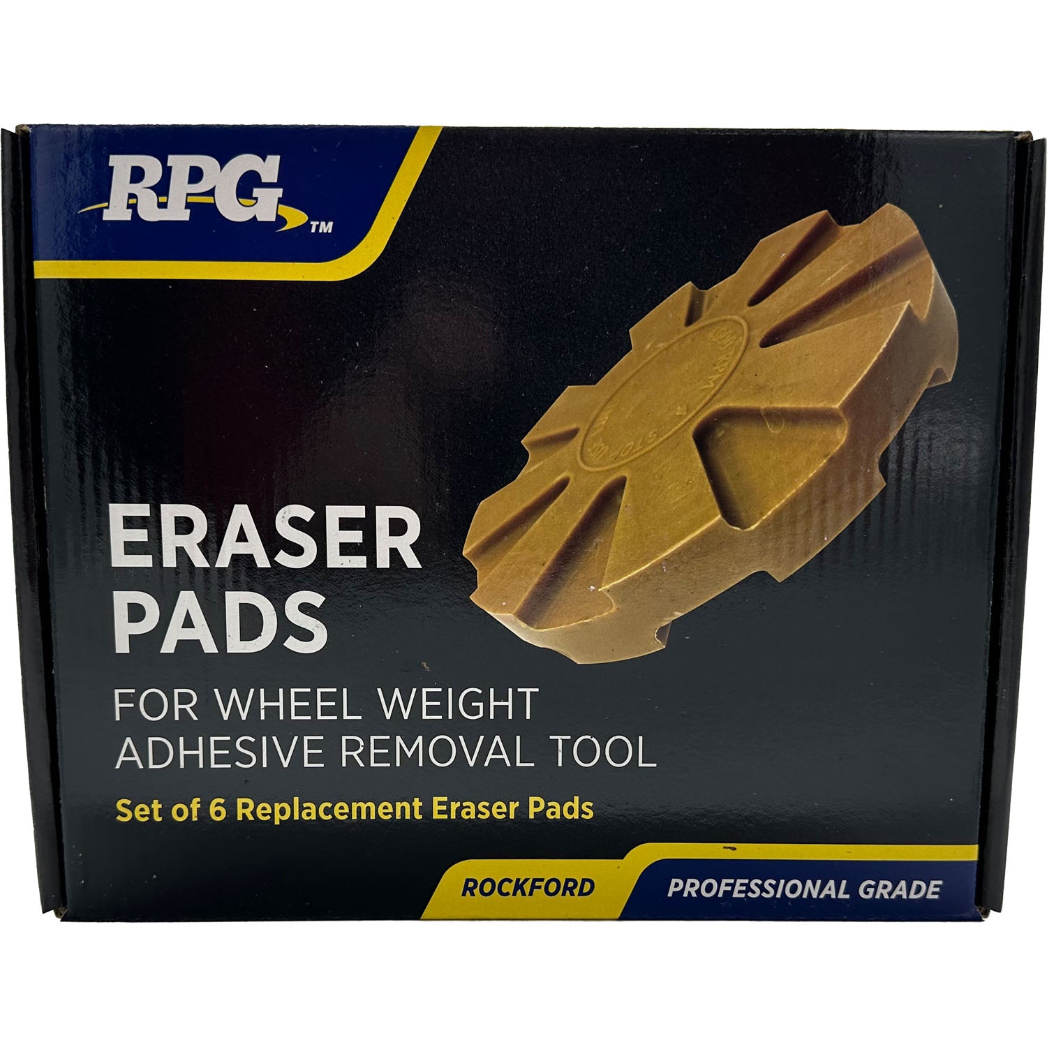 RPG Replacement Eraser Pad for A143252 Adhesive Wheel Weight Remover Pack of 6