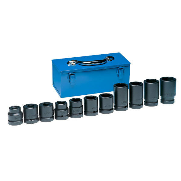 Grey Pneumatic 9157 1" Drive 6 Point Metric Wheel Service Socket Set 11 Piece