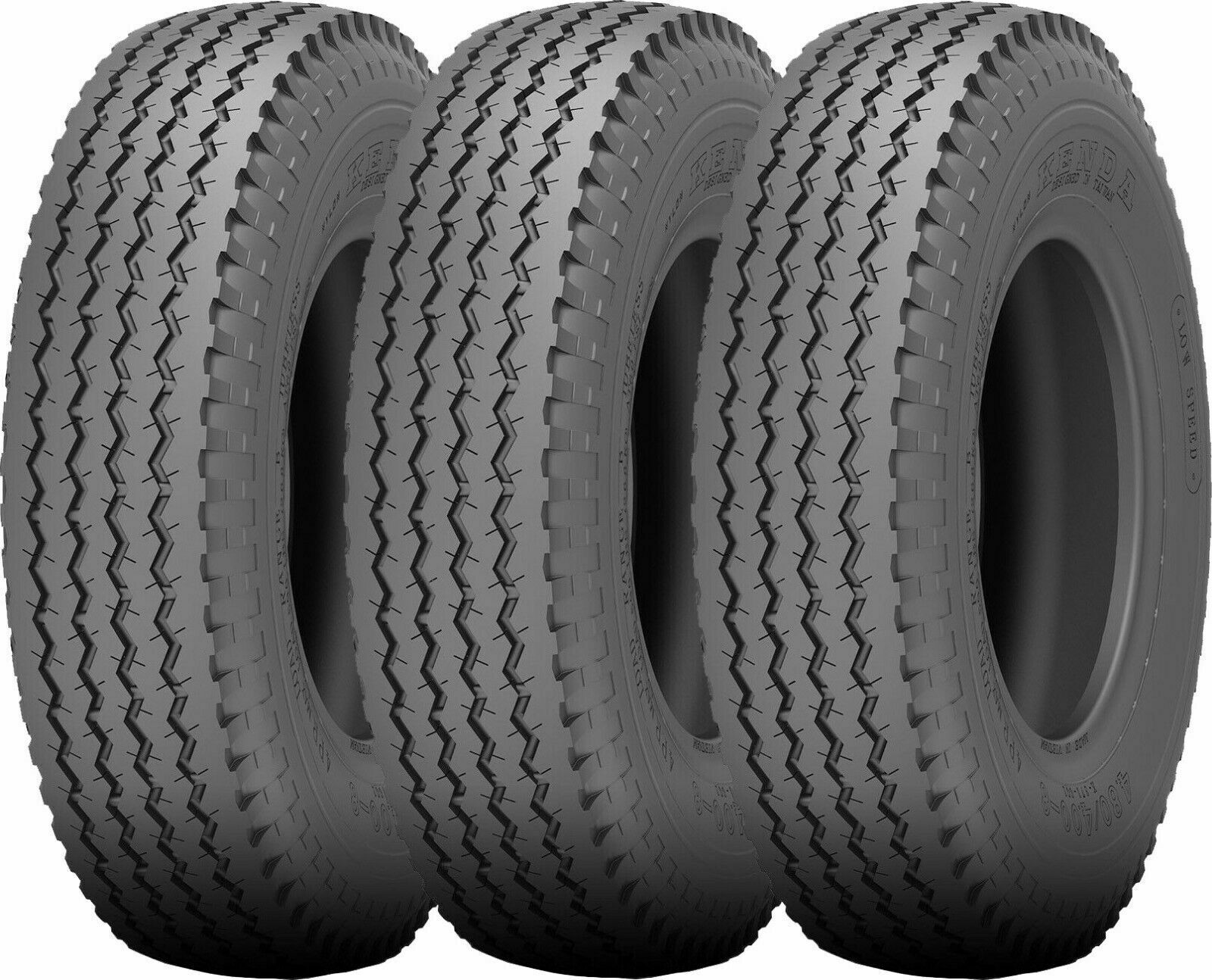 Kenda Loadstar K353 Bias Trailer Tire LRC 6Ply 5.30-12 Pack of 3