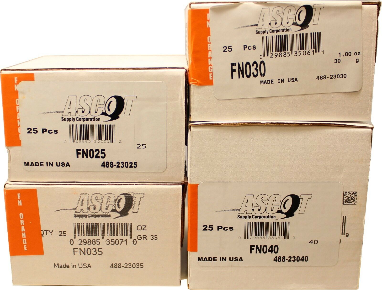 Perfect FN Coated Lead Wheel Weight Bundle 25 - 40g - Total of 100pcs (4 Items)