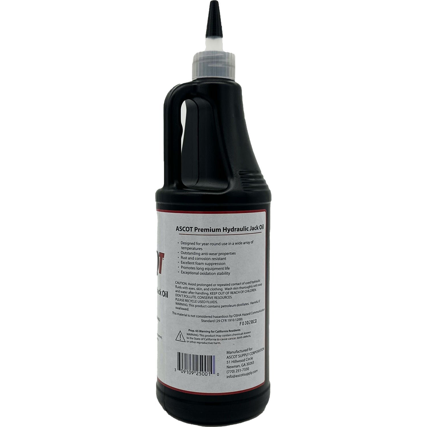 Ascot Premium Hydraulic Jack Oil 1qt