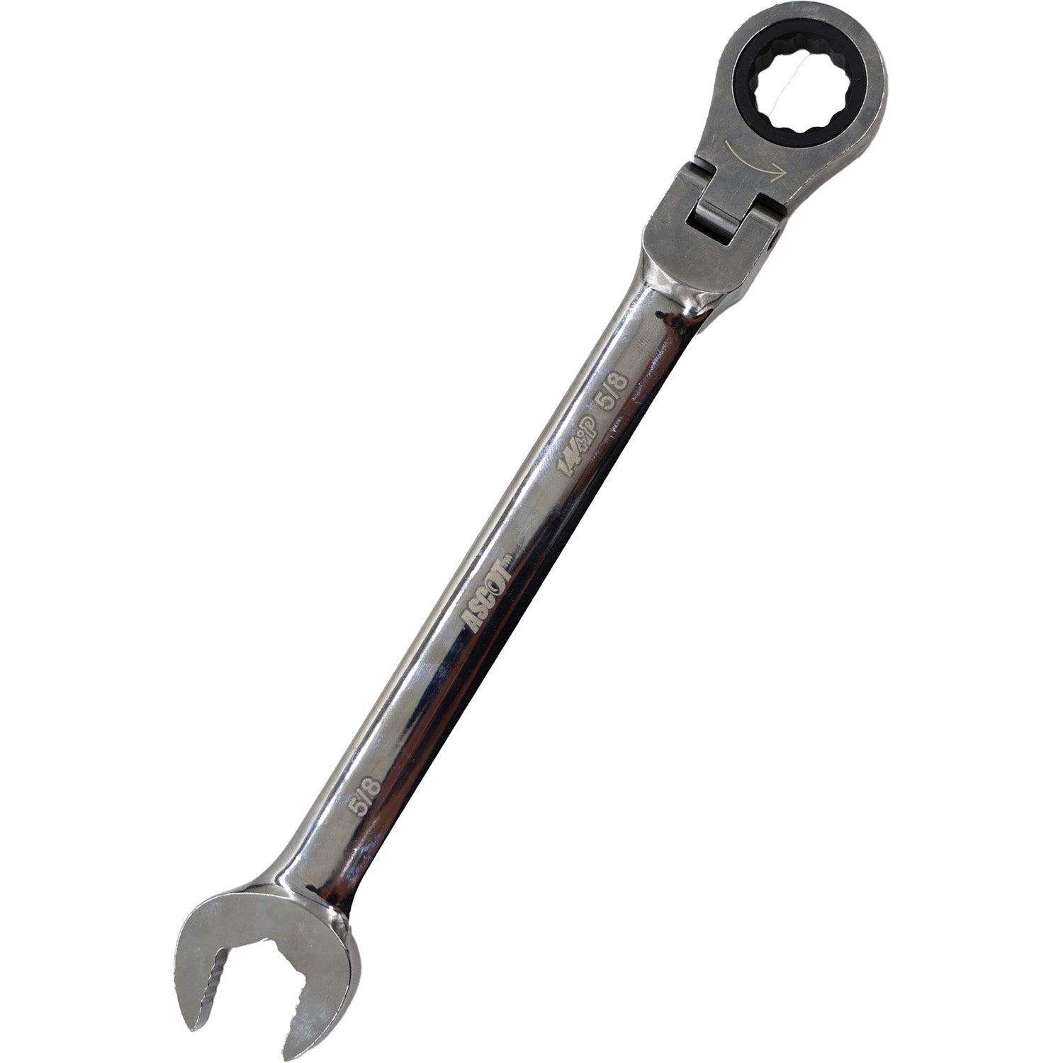 Ascot 5/8" Flex Head Open End Combination Wrench