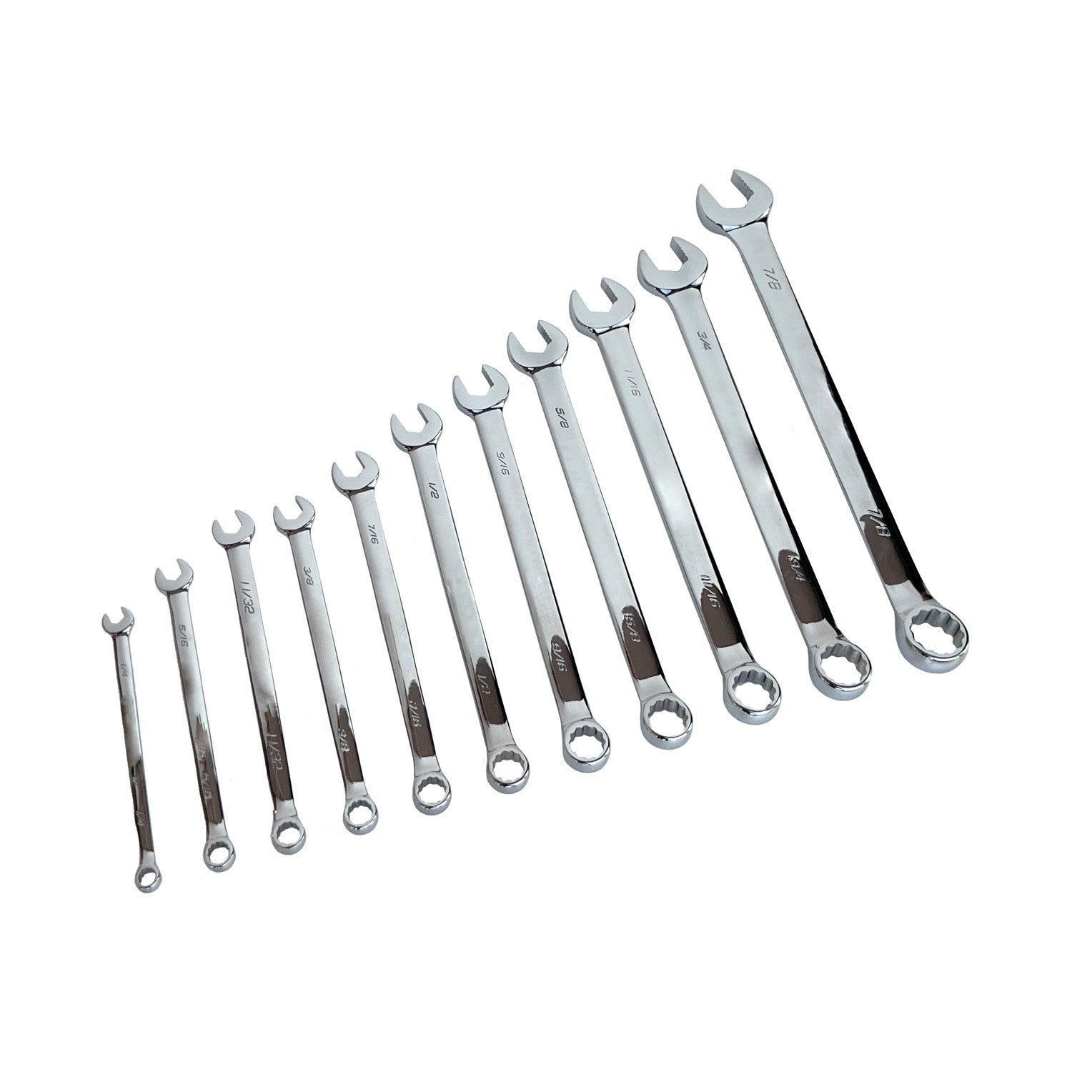 Ascot 11 Piece SAE Combination Long Wrench Set