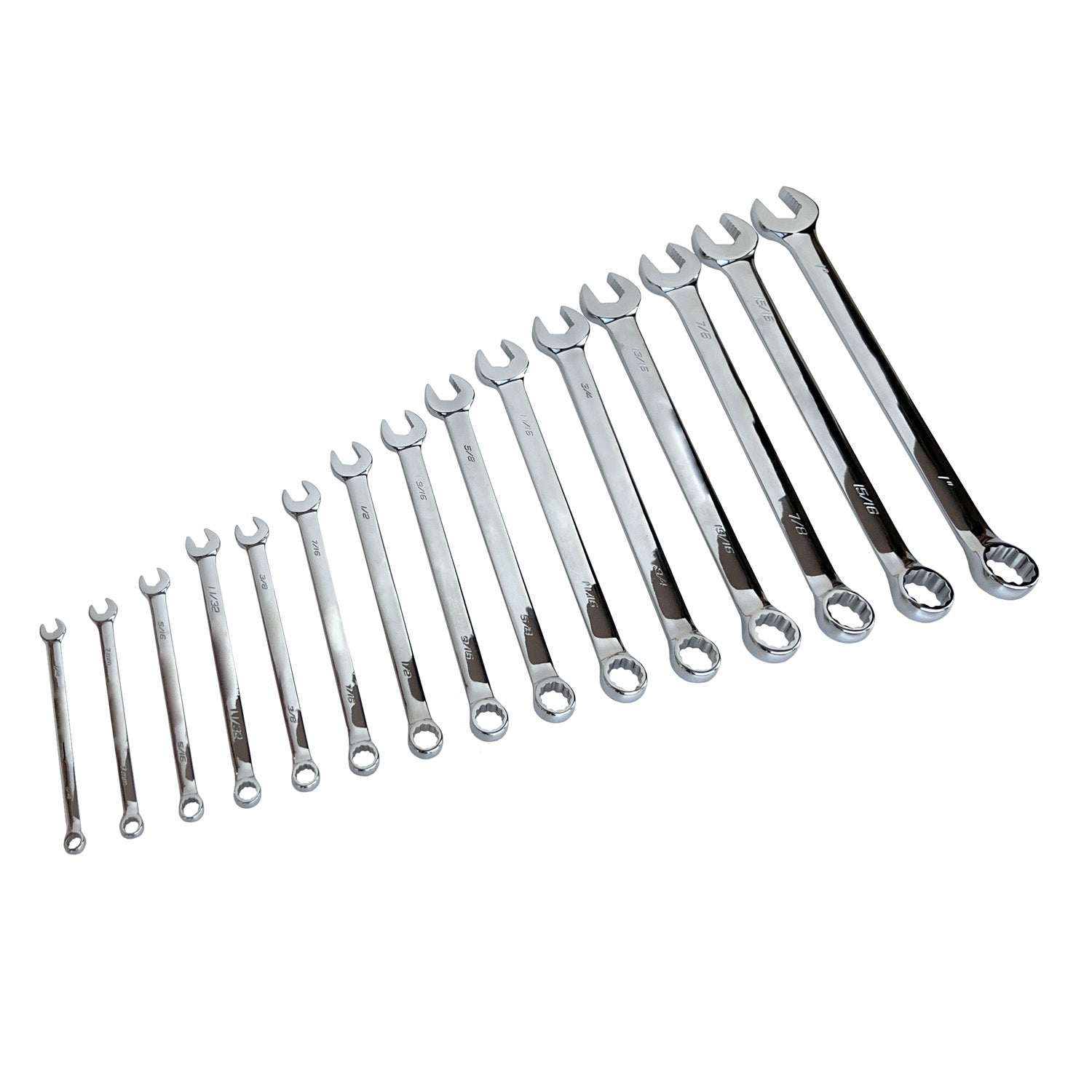 Ascot 15 Piece SAE Combination Long Wrench Set