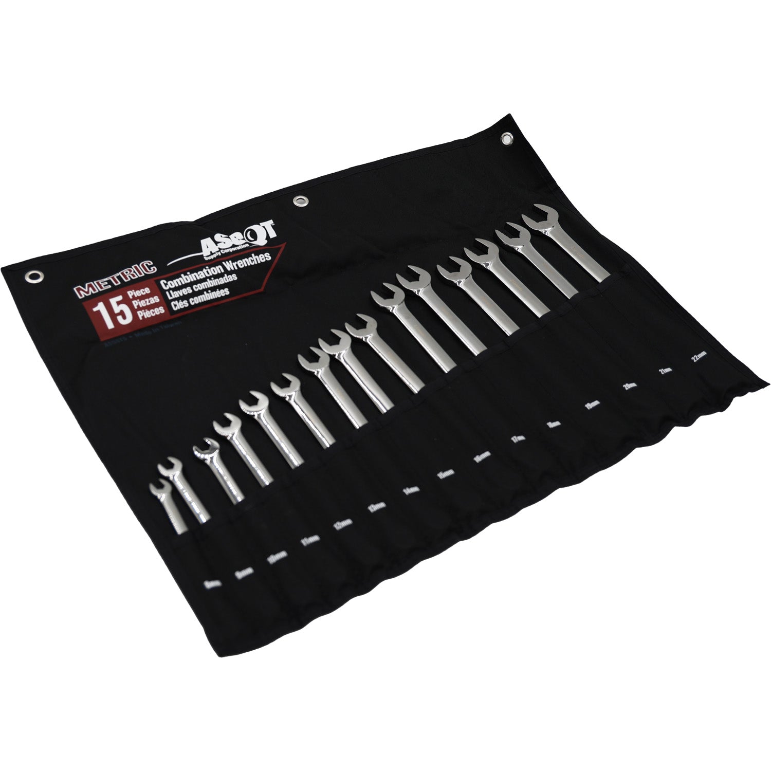 Ascot 15 Piece SAE Combination Long Wrench Set