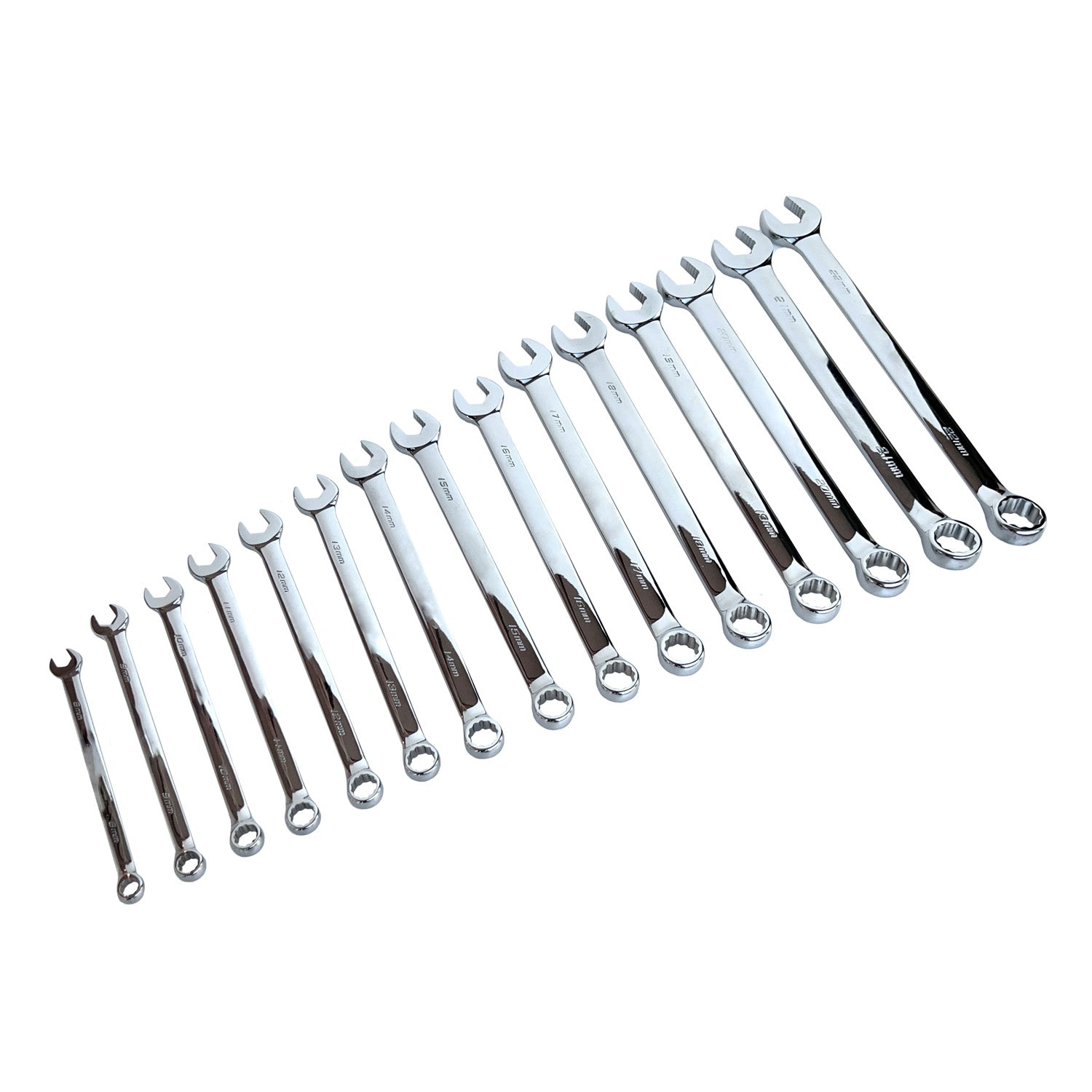 Ascot 15 Piece Metric Combination Long Wrench Set