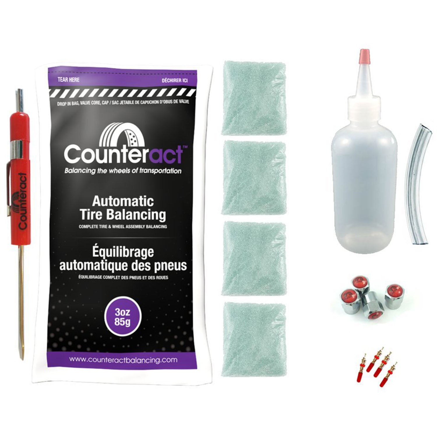 Counteract DIYK-3 Tire Balancing Beads - 3oz DIY Kit (12oz)