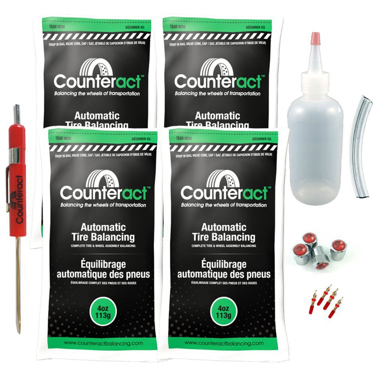 Counteract DIYK-4 Tire Balancing Beads - 4oz DIY Kit (16oz)