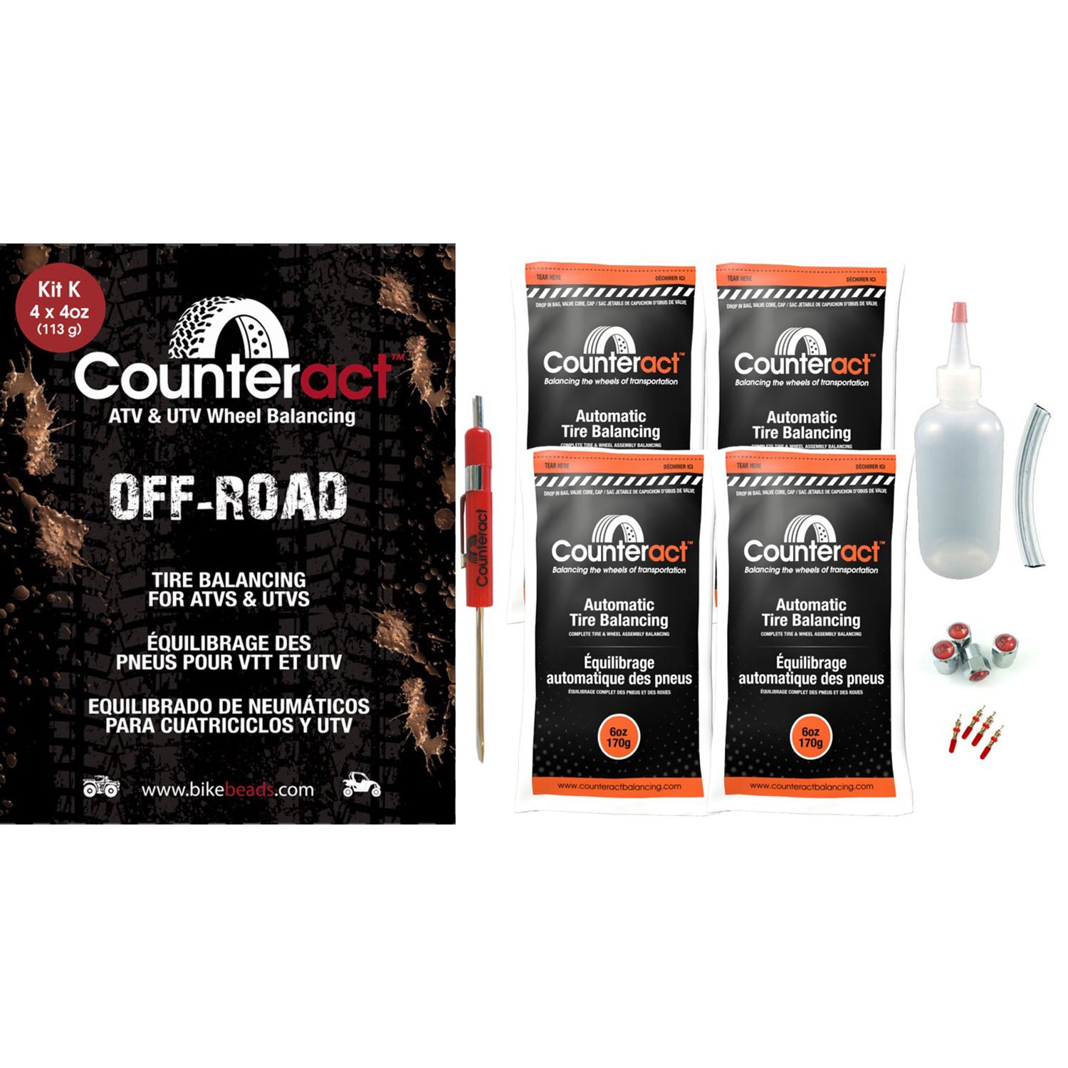 Counteract ATV / UTV Balance Beads DIY KIT L 6oz Bags