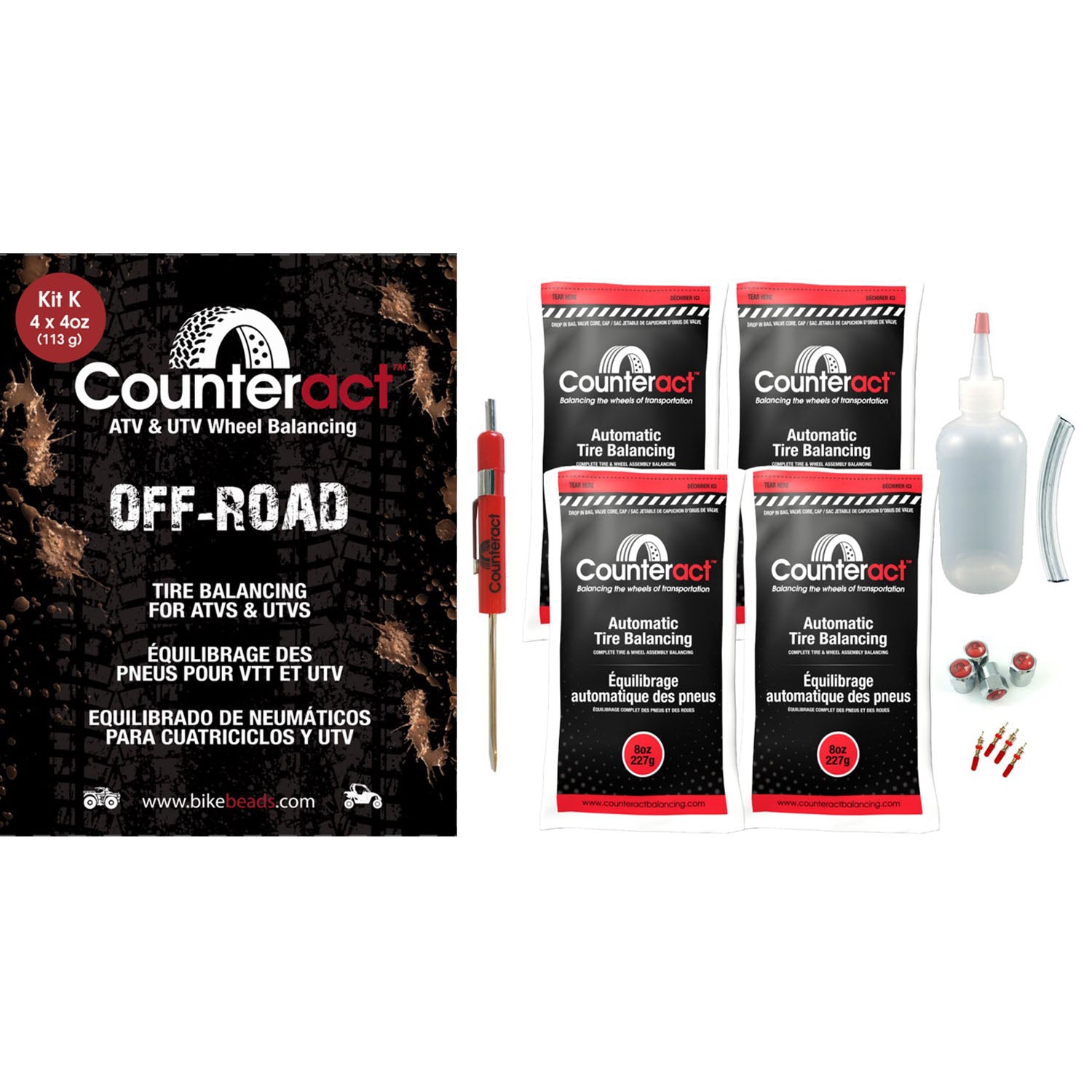 Counteract ATV / UTV Balance Beads DIY KIT M 8oz Bags