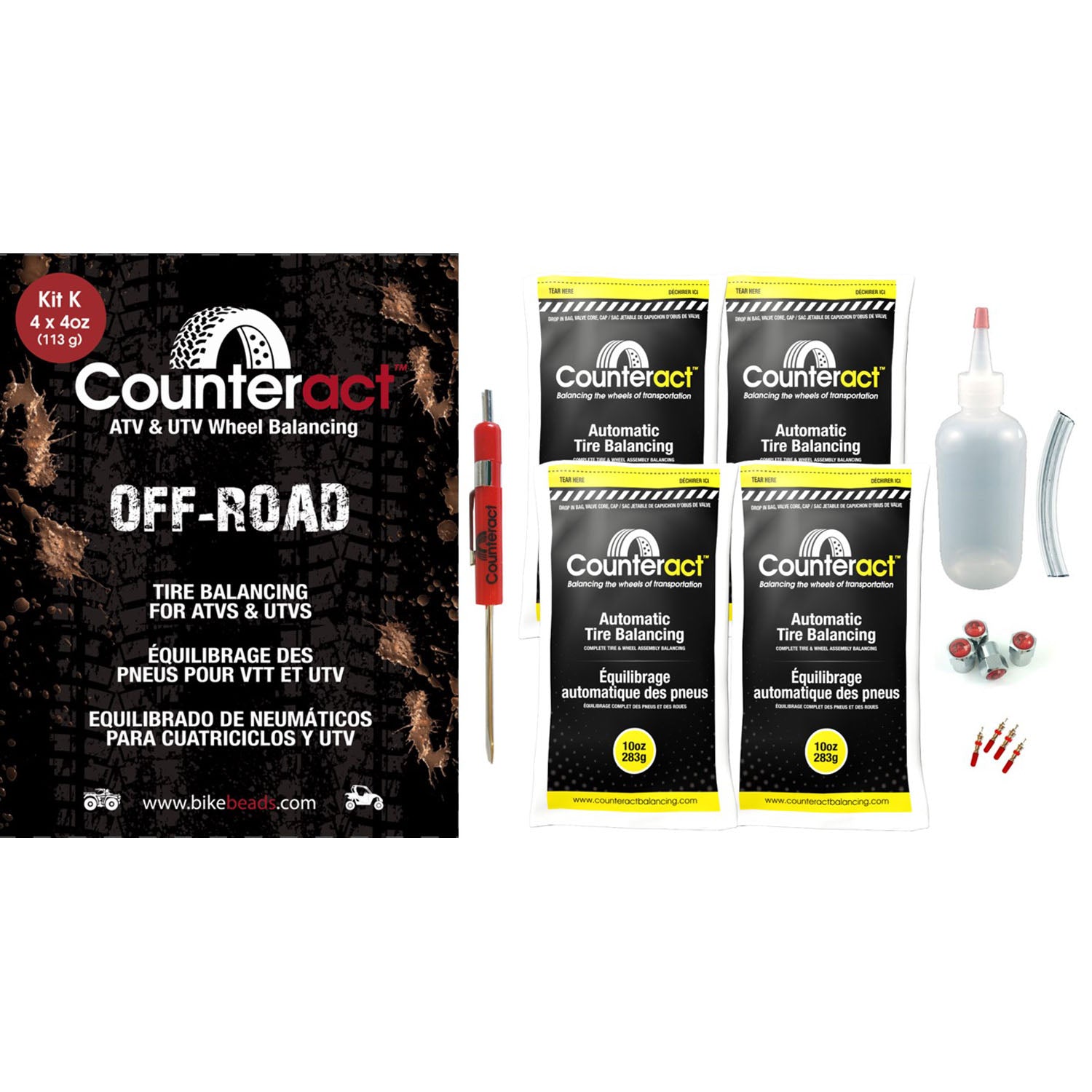 Counteract ATV / UTV Balance Beads DIY KIT N 10oz Bags